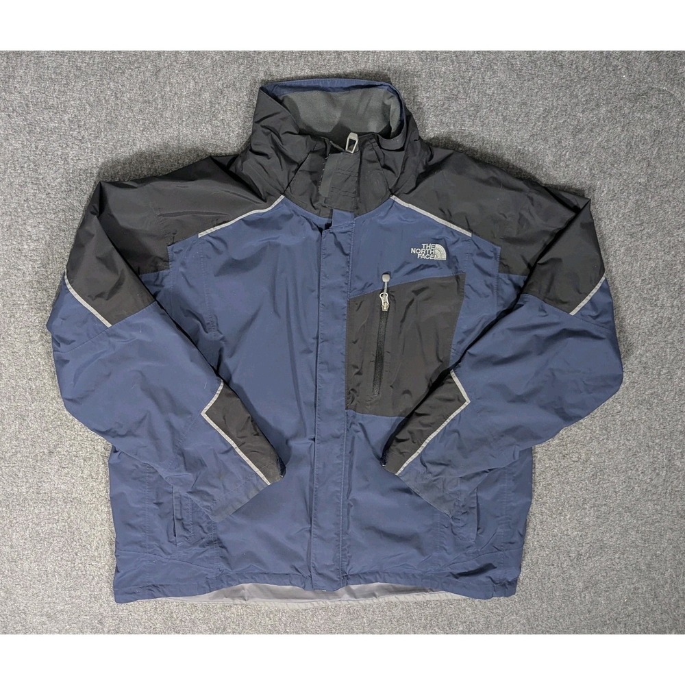 North Face Jacket Men's 2XL Blue Hyvent Abul Raincoat Outdoors Hiking TB5M TN5M